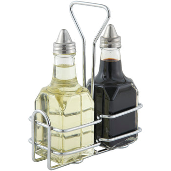 Winco G-104S Oil & Vinegar Cruet Set