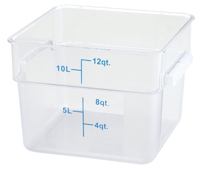 Winco PCSC-12C Square Food Storage Containers