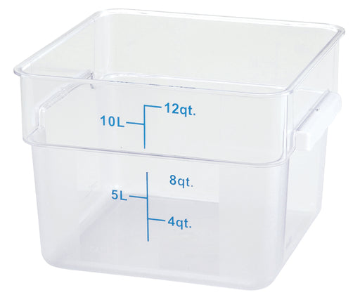 Winco PCSC-12C Square Food Storage Containers