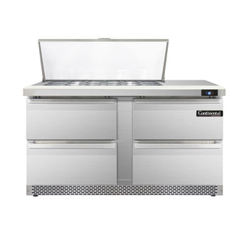 Continental Refrigerator D60N18M-FB-D 60-inch Mega Top Sandwich Prep Table