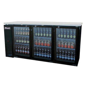 Migali C-BB72G-HC 72-inch Back Bar Refrigerator