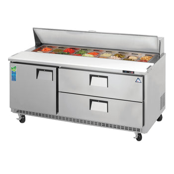 Everest Refrigeration EPBNR3-D2 72-inch Sandwich Prep Table