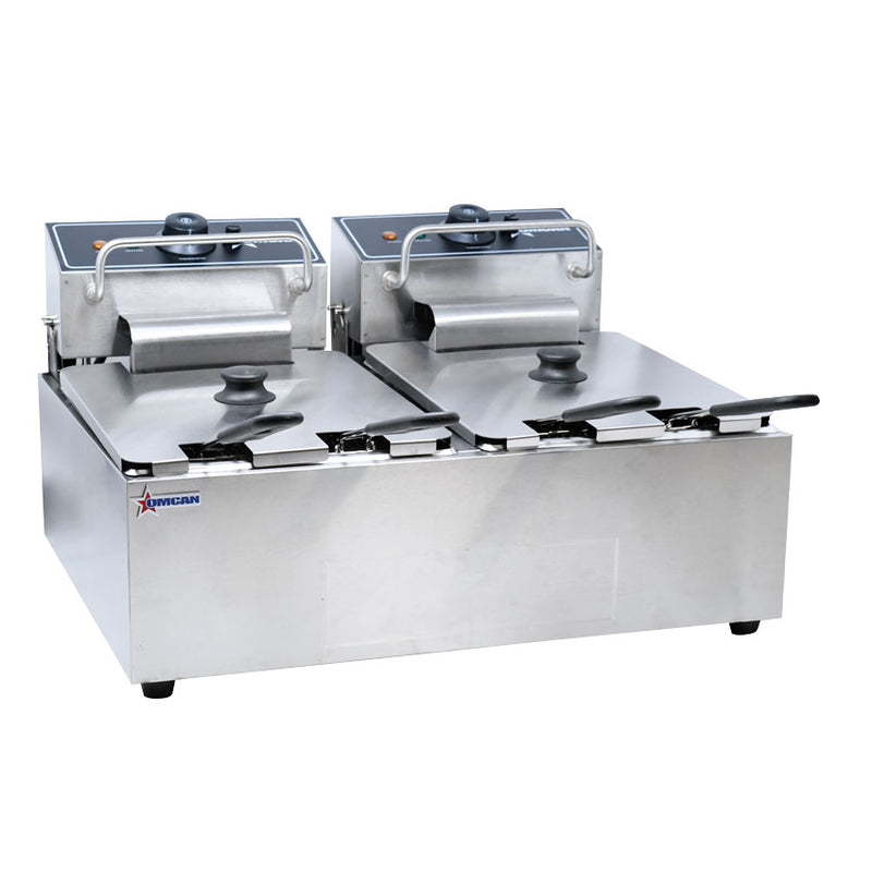 Omcan CE-CN-0012-D Slit Pot Countertop Electric Fryer - Single Phase
