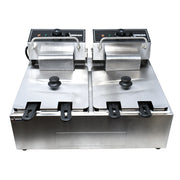 Omcan CE-CN-0012-D Slit Pot Countertop Electric Fryer - Single Phase