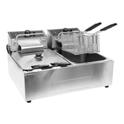 Omcan CE-CN-0012-D Slit Pot Countertop Electric Fryer - Single Phase