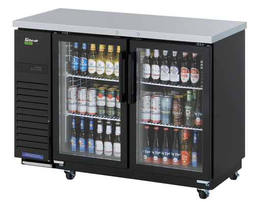 Turbo Air TBB-24-48SGD-N 49 inch Refrigerated Back Bar Cabinet