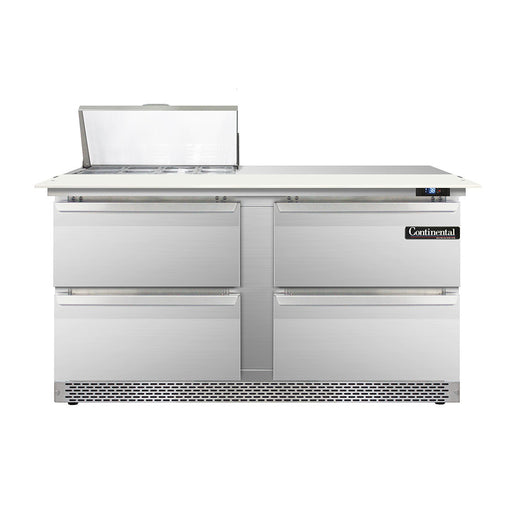 Continental Refrigerator D60N8C-FB-D 60-inch Sandwich Prep Table