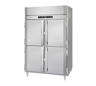 Victory Refrigeration HRSA-2D-S1-EW-PT-HD 25.6 cu. ft. Dual Temp Refrigerator/Heated Pass-Thru