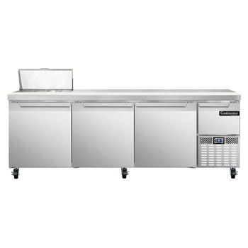 Continental Refrigerator RA93N8 93-inch Sandwich Prep Table