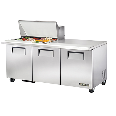 True TSSU-72-15M-B-HC 72 inch Mega Top Sandwich Prep Table