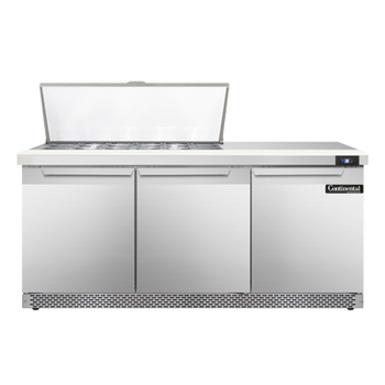 Continental Refrigerator SW72N18M-FB 72-inch Mega Top Sandwich Prep Table