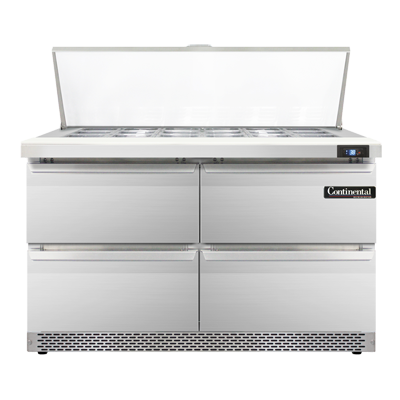 Continental Refrigerator SW48N18M-FB-D 48-inch Mega Top Sandwich Prep Table