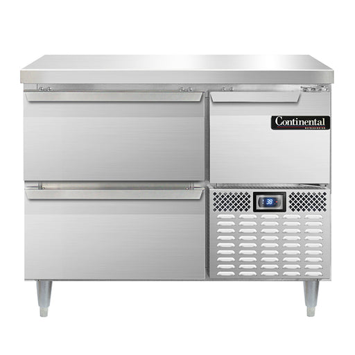 Continental Refrigerator DRA43NSS-D 43-inch Work Top Refrigerator