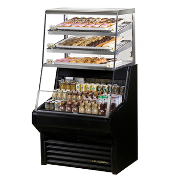 True THAC-36DG-LD 36 inch Open Refrigerated Display Merchandiser