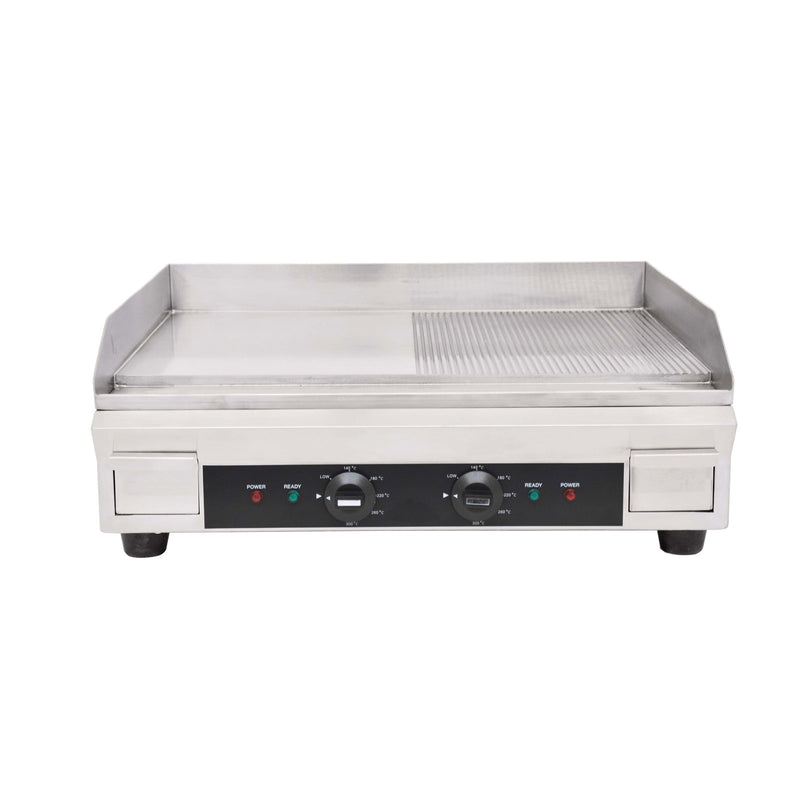 Omcan CE-CN-0610-FR 24 inch Half Ribbed Griddle