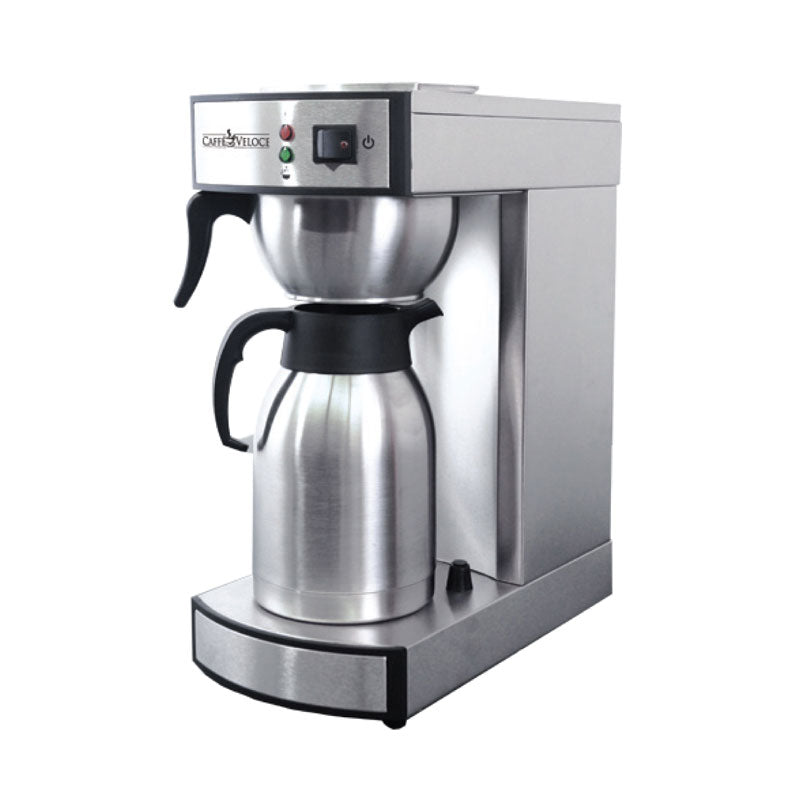 Omcan CM-CN-0002-T Stainless Steel Coffee Maker with 2 Liter Thermal Carafe