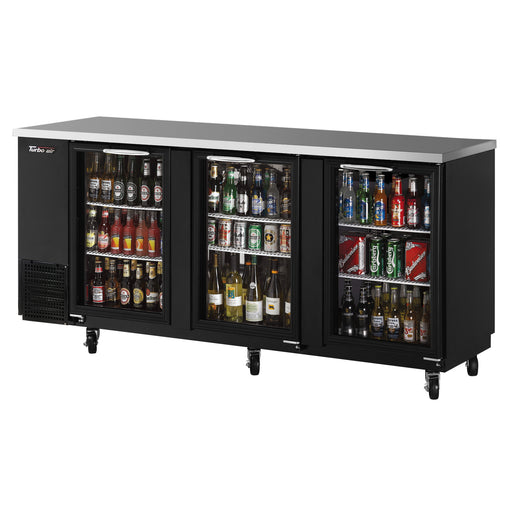 Turbo Air TBB-24-72SGD-N 73 inch Refrigerated Back Bar Cabinet