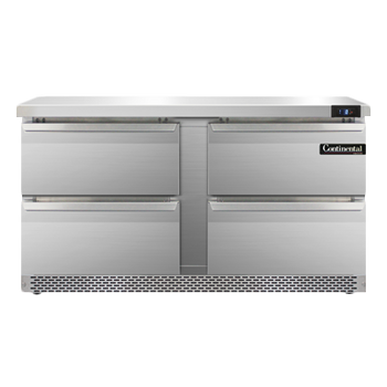 Continental Refrigerator SWF60N-FB-D 60-inch Work Top Freezer Counter