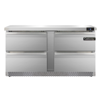 Continental Refrigerator SWF60N-FB-D 60-inch Work Top Freezer Counter