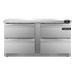 Continental Refrigerator SWF60N-FB-D 60-inch Work Top Freezer Counter