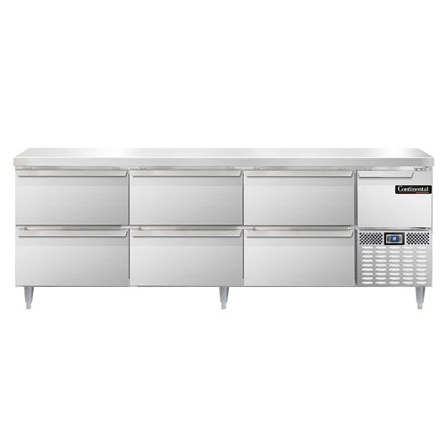 Continental Refrigerator DRA93NSS-D 93-inch Work Top Refrigerator