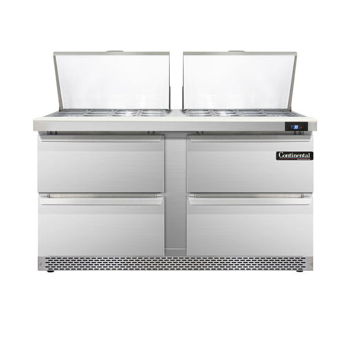 Continental Refrigerator D60N24M-FB-D 60-inch Mega Top Sandwich Prep Table