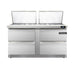 Continental Refrigerator D60N24M-FB-D 60-inch Mega Top Sandwich Prep Table