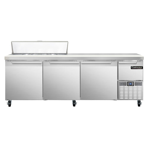 Continental Refrigerator RA93N12 93-inch Sandwich Prep Table