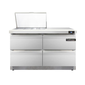 Continental Refrigerator D48N12M-FB-D 48-inch Mega Top Sandwich Prep Table