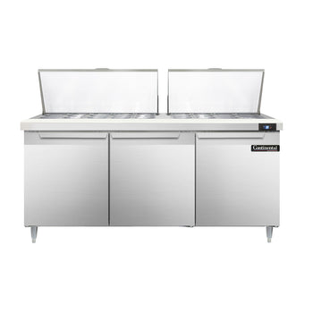 Continental Refrigerator D72N27M 72-inch Mega Top Sandwich Prep Table