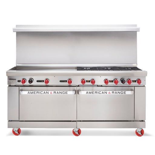 American Range AR-8B-24RG Range 72 inch Restaurant Gas