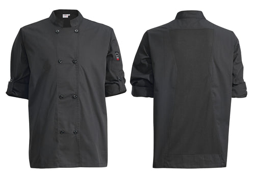 Winco UNF-12KM Ventilated Chef Jacket