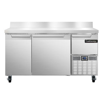 Continental Refrigerator FA60NBS 60-inch Work Top Freezer Counter