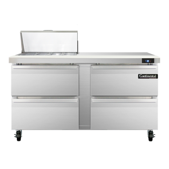 Continental Refrigerator SW60N8C-D 60-inch Sandwich Prep Table