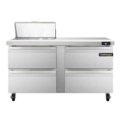 Continental Refrigerator SW60N8C-D 60-inch Sandwich Prep Table