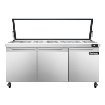 Continental Refrigerator SW72N30M-HGL 72-inch Mega Top Sandwich Prep Table