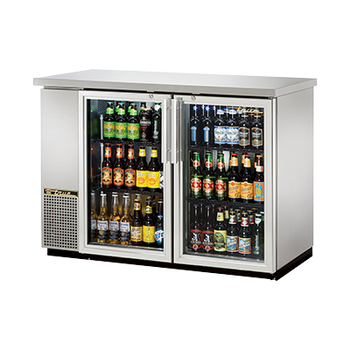 True TBB-24-48G-S-HC-LD 49 inch Refrigerated Back Bar Cabinet