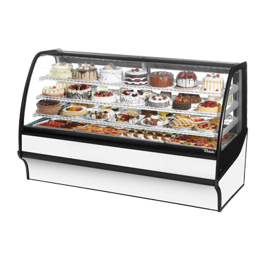 True TDM-R-77-GE/GE-W-W 77 inch Refrigerated Bakery Display Case