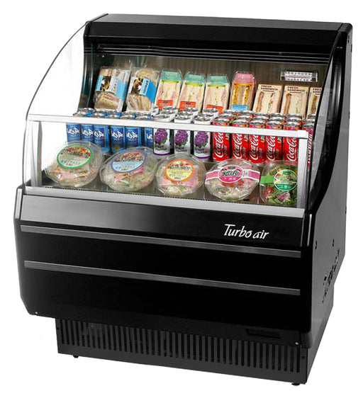 Turbo Air TOM-30SW(B)-N 28 inch Open Refrigerated Display Merchandiser