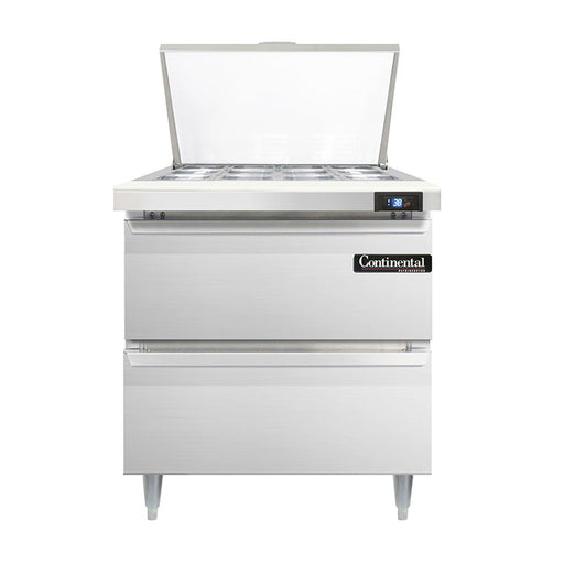 Continental Refrigerator D32N12M-D 32-inch Mega Top Sandwich Prep Table