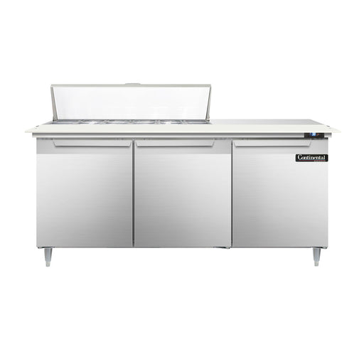 Continental Refrigerator D72N12C 72-inch Sandwich Prep Table