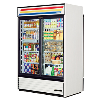 True GDM-47RL-HC-LD 54 inch Merchandiser Refrigerator