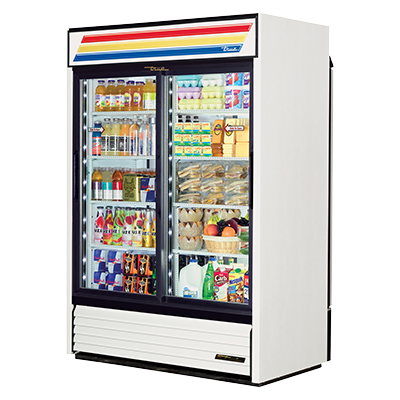 True GDM-47RL-HC-LD 54 inch Merchandiser Refrigerator