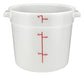 Winco PPRC-6W Round Food Storage Containers