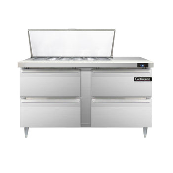 Continental Refrigerator D60N18M-D 60-inch Mega Top Sandwich Prep Table