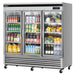 Turbo Air TSR-72GSD-N 82 inch Merchandiser Refrigerator