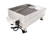 Omcan CE-CN-0350-240V 14 inch Electric Charbroiler with Griddle