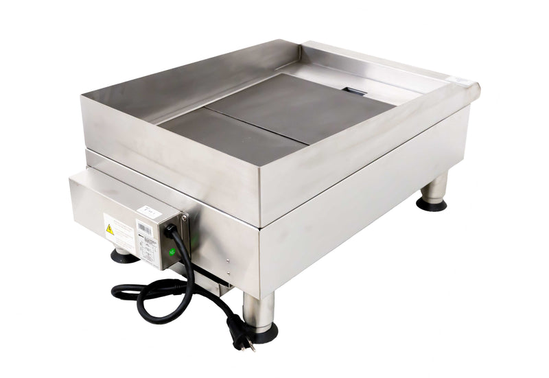 Omcan CE-CN-0350-240V 14 inch Electric Charbroiler with Griddle