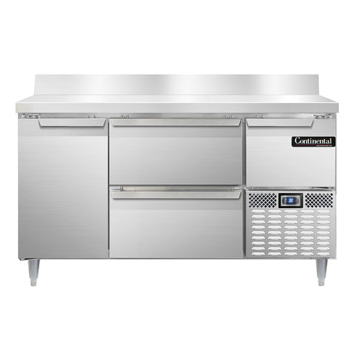 Continental Refrigerator DRA60NSSBS-D 60-inch Work Top Refrigerator