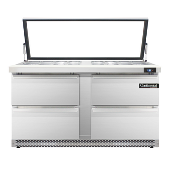 Continental Refrigerator SW60N24M-HGL-FB-D 60-inch Mega Top Sandwich Prep Table